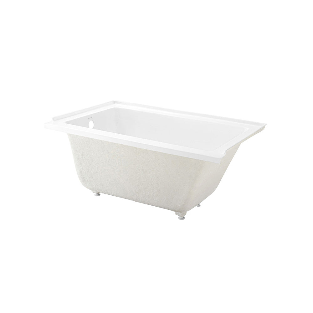 Swiss Madison Voltaire 54" x 30" Acrylic Glossy White, Alcove, Integral Left-Hand Drain, Bathtub SM-AB562