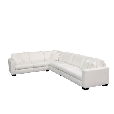 Concord Performance White Modular 4 piece Sectional