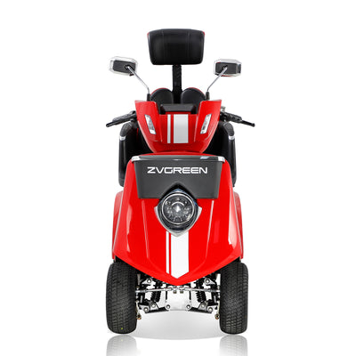 Fastest Mobility Scooter With Four Wheels For Adults & Seniors, Red 800W