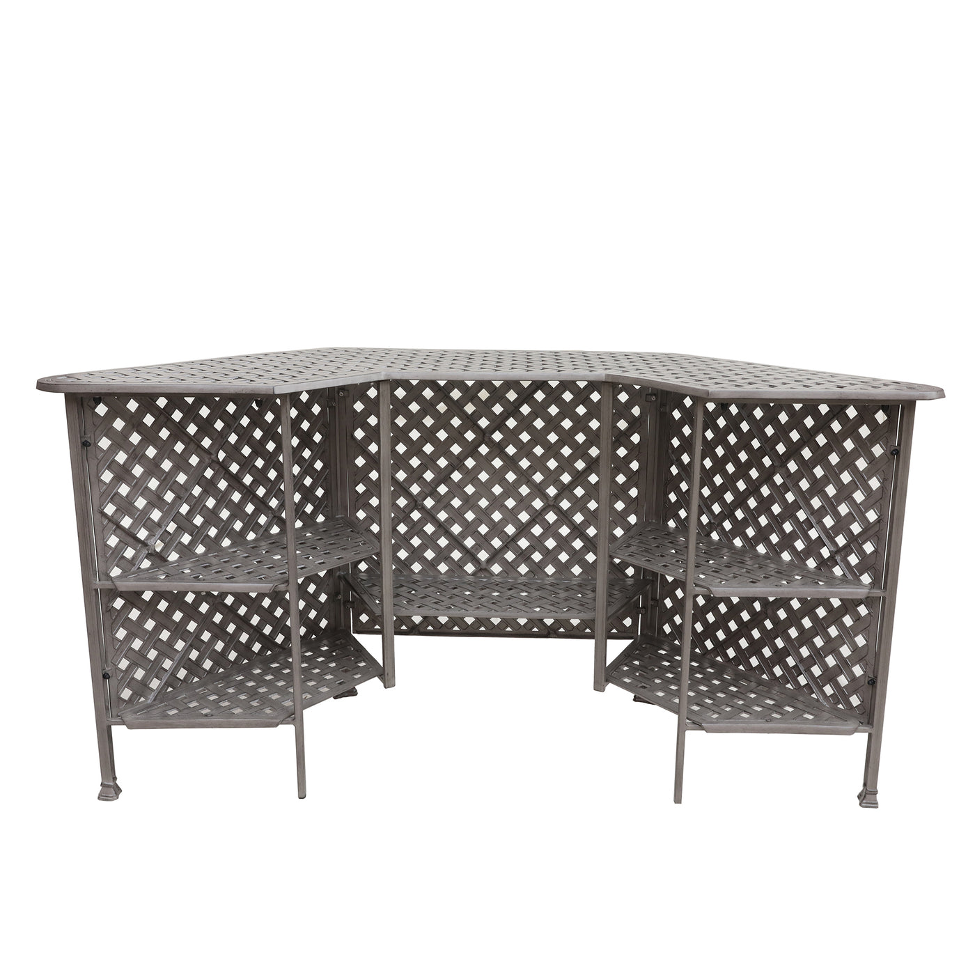 Cast Alumnim Weave Pattern Party Bar Table A