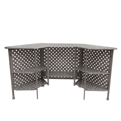 Cast Alumnim Weave Pattern Party Bar Table A