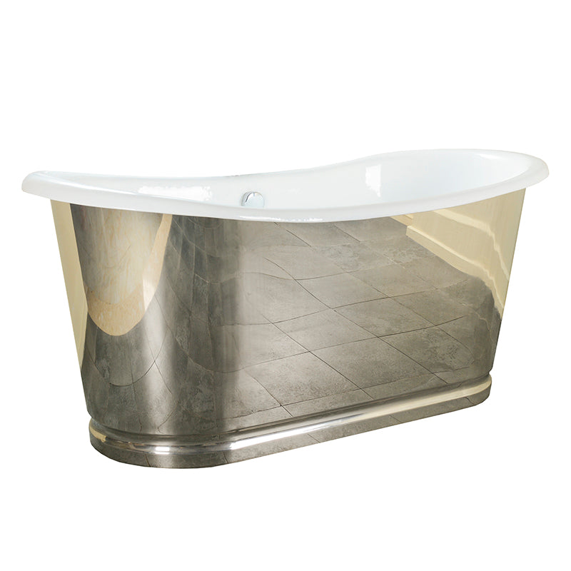 Akicon Custom Double Slipper Cast Iron Skirted Tub - AKBT31008-SS