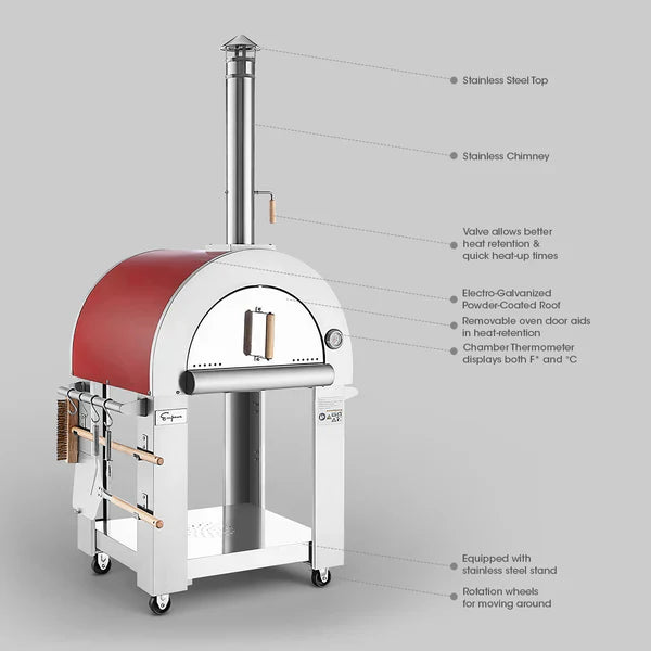 Empava Outdoor Wood Fired Pizza Oven PG06 EMPV-PG06