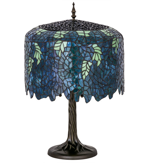 Meyda Lighting 28" High Tiffany Wisteria Table Lamp - 118689