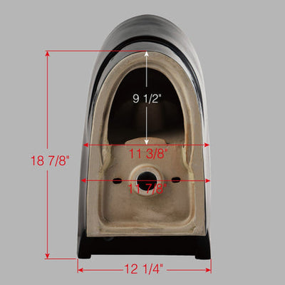 WoodBridge B0941 Black One Piece Toilet With Soft Closing Seat, Chair Height, 1.28 GPF Dual, Water Sensed, 1000 Gram Map Flushing Score Toilet