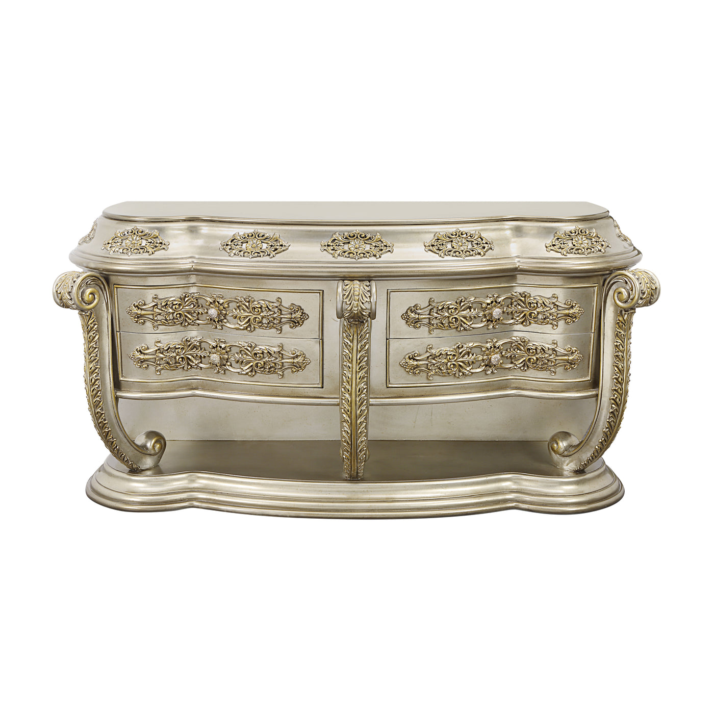 ACME Danae SERVER Champagne & Gold Finish DN01201