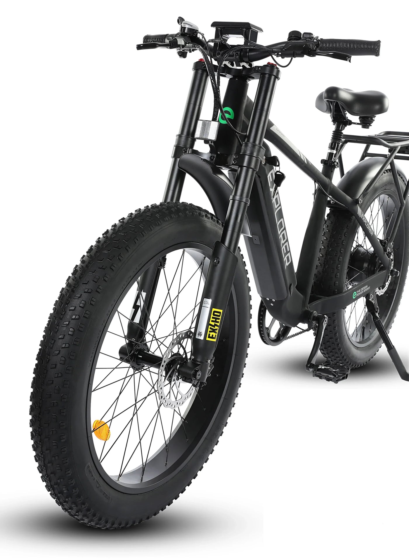 Ecotric Explorer 26 inches 48V Fat Tire Electric Bike with Rear Rack-senior