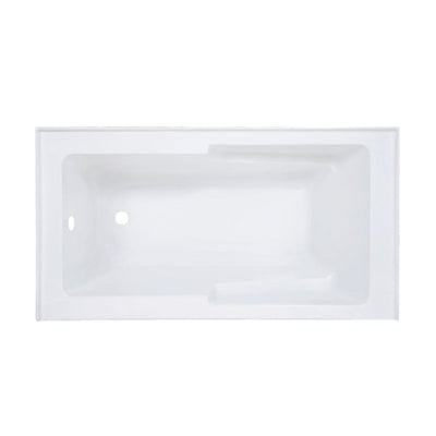 Swiss Madison Voltaire 60" x 30" Left-Hand Drain Alcove Bathtub with Apron and Armrest SM-AB541