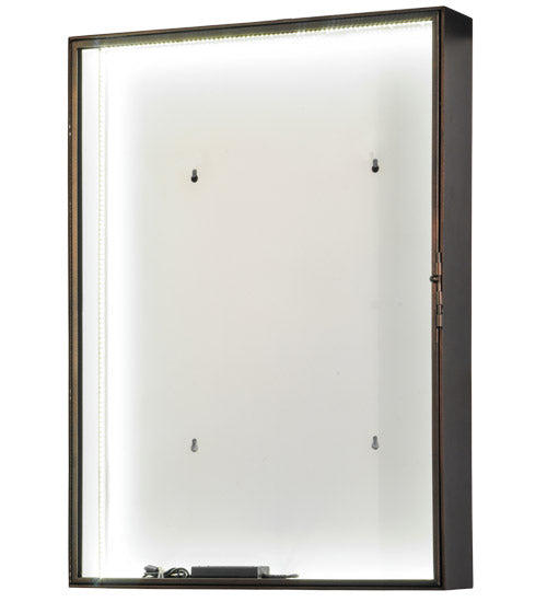 Meyda 26"W Mahogany Bronze 5000K Pure White LED Backlit Display- 145699