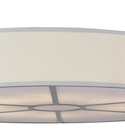 Meyda Lighting 48"w Cilindro White Textrene Led Flushmount- 154566