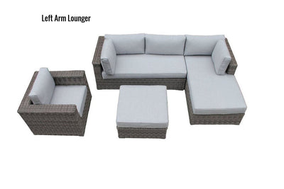 The Glacier Lounger Outdoor Patio Furniture w/Sunbrella