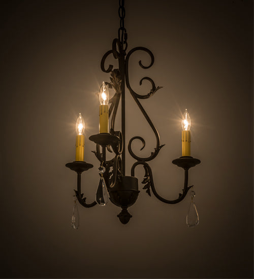Meyda Lighting 18" Wide French Elegance 3 Light Chandelier- 173174