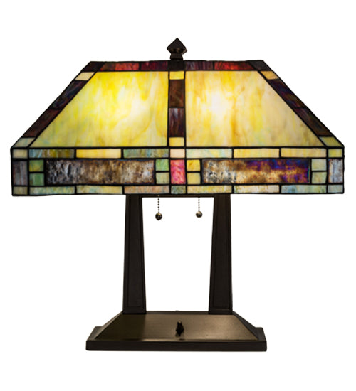 Meyda Lighting 20"H Chaves Oblong Table Lamp- 184702