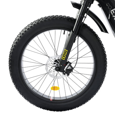 Ecotric Explorer 26 inches 48V Fat Tire Electric Bike with Rear Rack