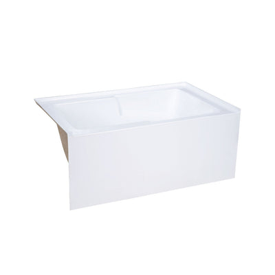 Swiss Madison Voltaire 54" x 30" Left-Hand Drain Alcove Bathtub with Apron & Armrest SM-AB549