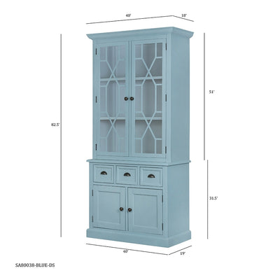 39.4x18x83" Cabinet / Credenzas Blue