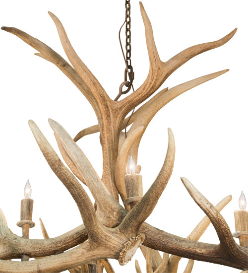 Meyda Lighting 84" Wide Antlers Elk & Mule Deer 18 Light Chandelier- 212267
