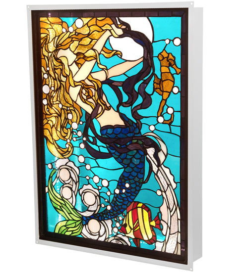 Meyda 22" Wide X 29" High Mermaid Of The Sea Led Backlit Window- 212842