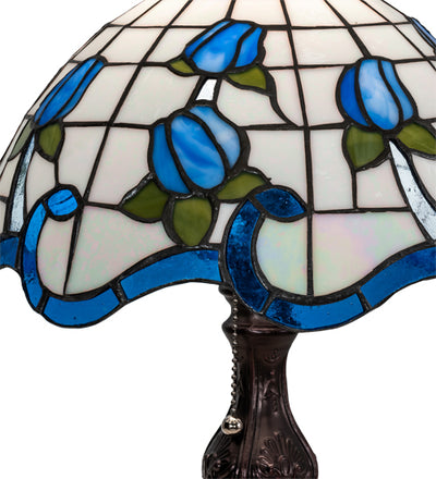 Meyda 17" High Roseborder Table Lamp- 217783