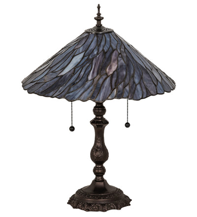 Meyda Lighting 21" High Willow Jadestone Table Lamp - 218128