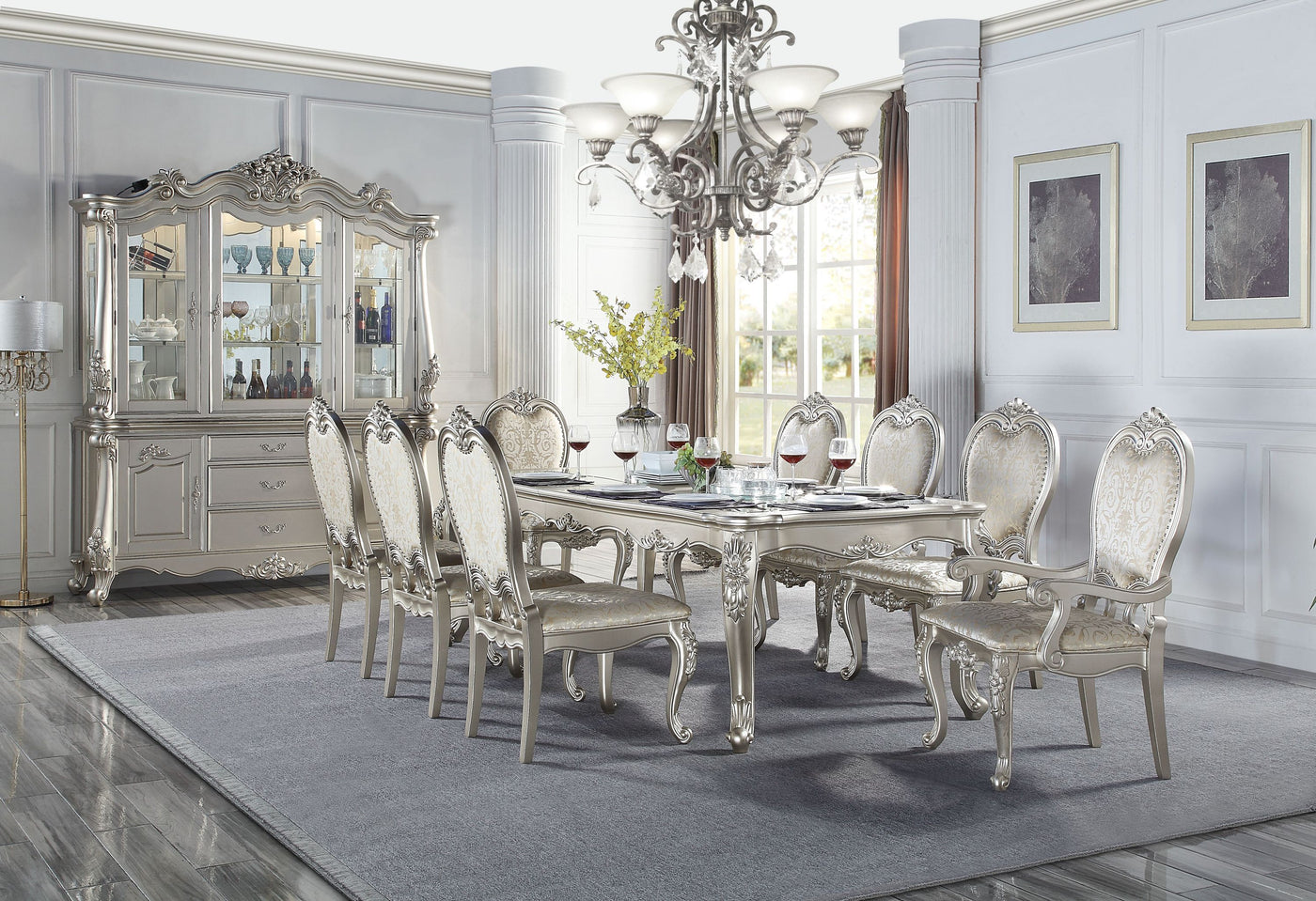 ACME Bently DINING TABLE Champagne Finish DN01367