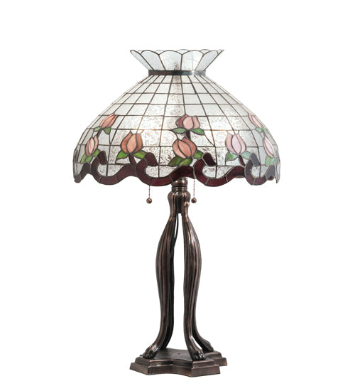 Meyda Lighting 32" High Roseborder Table Lamp - 228799