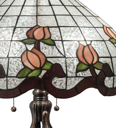 Meyda Lighting 32" High Roseborder Table Lamp - 228799