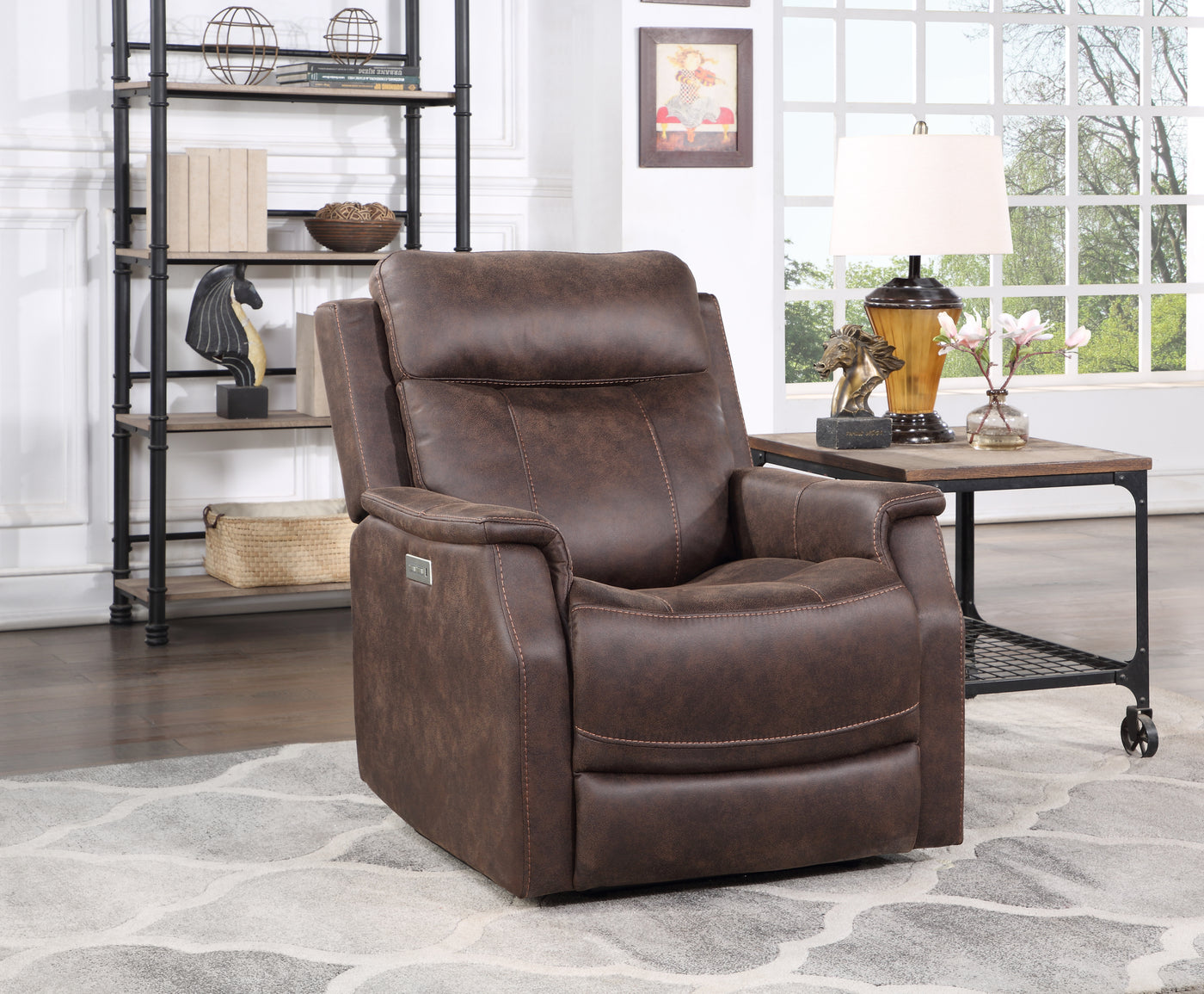 Valencia - 3 Piece Dual Power Reclining Living Room Set - Dark Brown