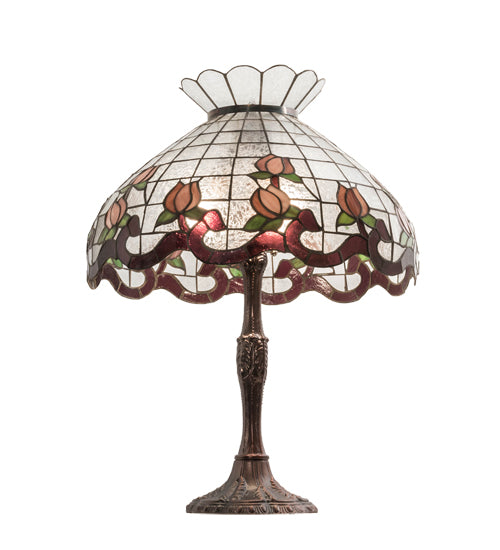 Meyda Lighting 26" High Roseborder Table Lamp - 232794