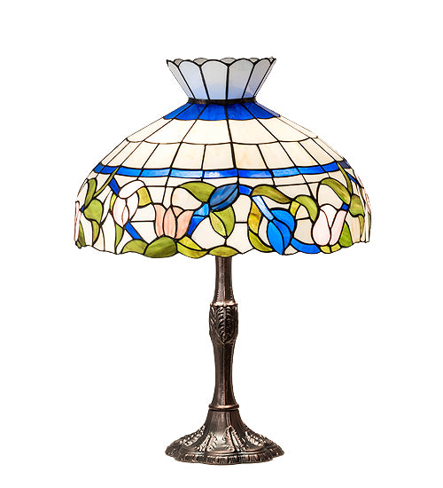 Meyda Lighting 26" High Rose Vine Table Lamp- 232796