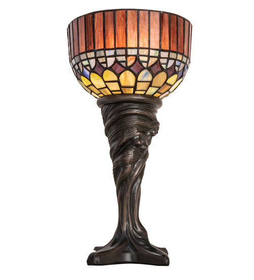 Meyda 15" High Tiffany Candice Mini Lamp- 244895