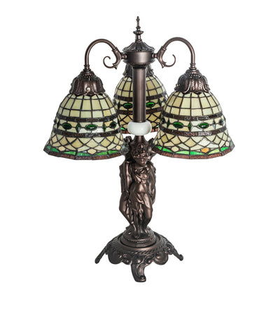 Meyda 23" High Tiffany Roman 3 Light Table Lamp- 245484