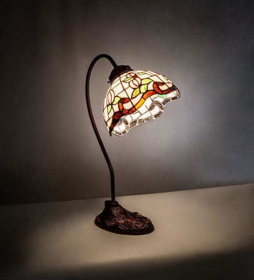 Meyda Lighting 18" High Roseborder Desk Lamp - 247780