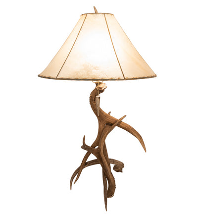 Meyda Lighting 34" High Antlers Elk & Mule Deer Table Lamp- 249163