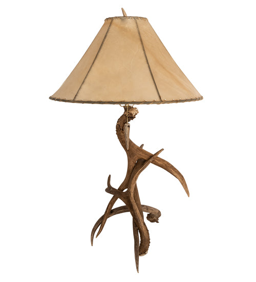 Meyda Lighting 34" High Antlers Elk & Mule Deer Table Lamp- 249163