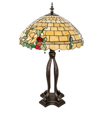 Meyda Lighting 33" High Duffner & Kimberly Hollyhock Table Lamp- 253006