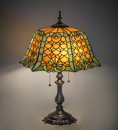 Meyda Lighting 21" High Duffner & Kimberly Shell & Diamond Table Lamp- 264857