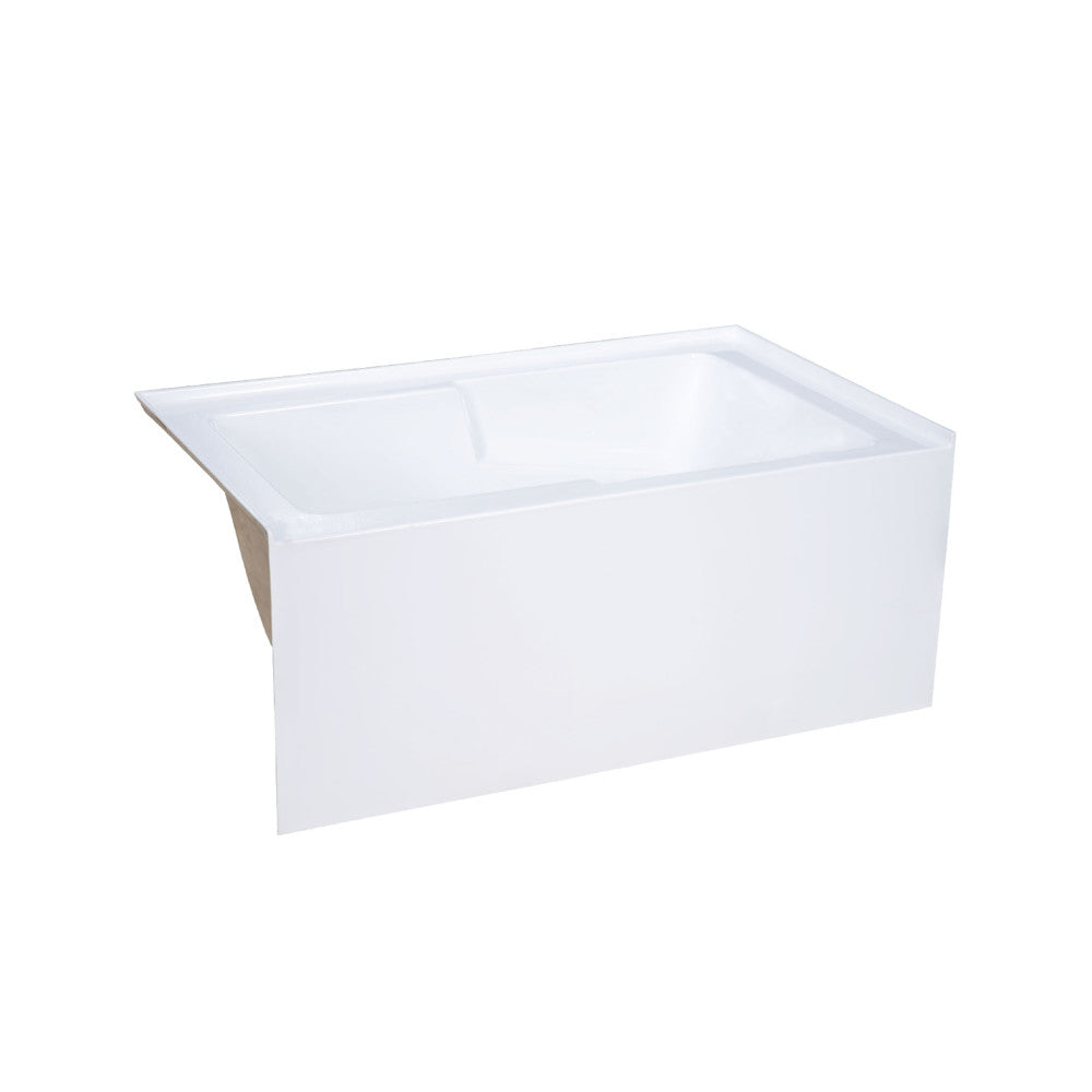 Swiss Madison Voltaire 54" x 30" Right-Hand Drain Alcove Bathtub with Apron & Armrest SM-AB550