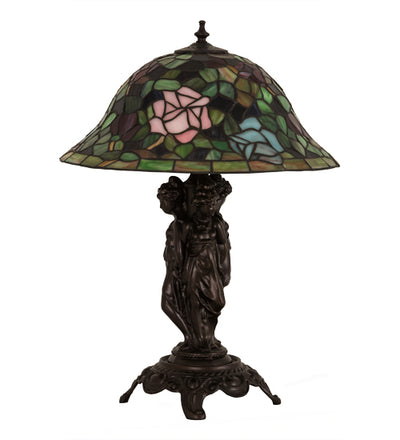 Meyda 21.5"H Rosebush Table Lamp - 27820