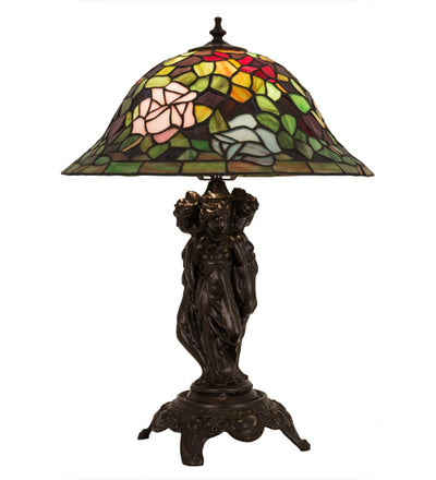 Meyda 21.5"H Rosebush Table Lamp - 27820