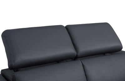 Global United Top Grain Italian Leather Loveseat with Power Recliner