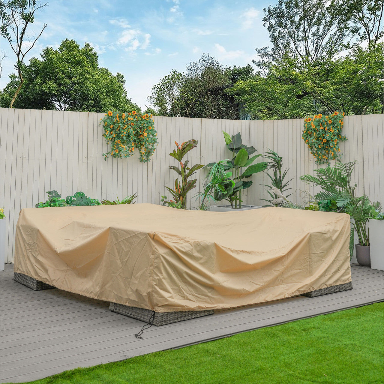 Direct Wicker Square Rain Cover of RC-1120