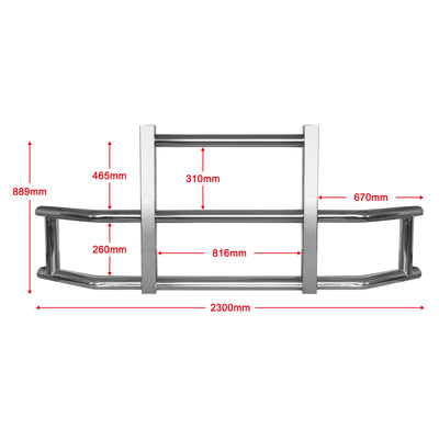 Deer Guard for Cascadia 2019+Kenworth T680 2022 with BracketsX3