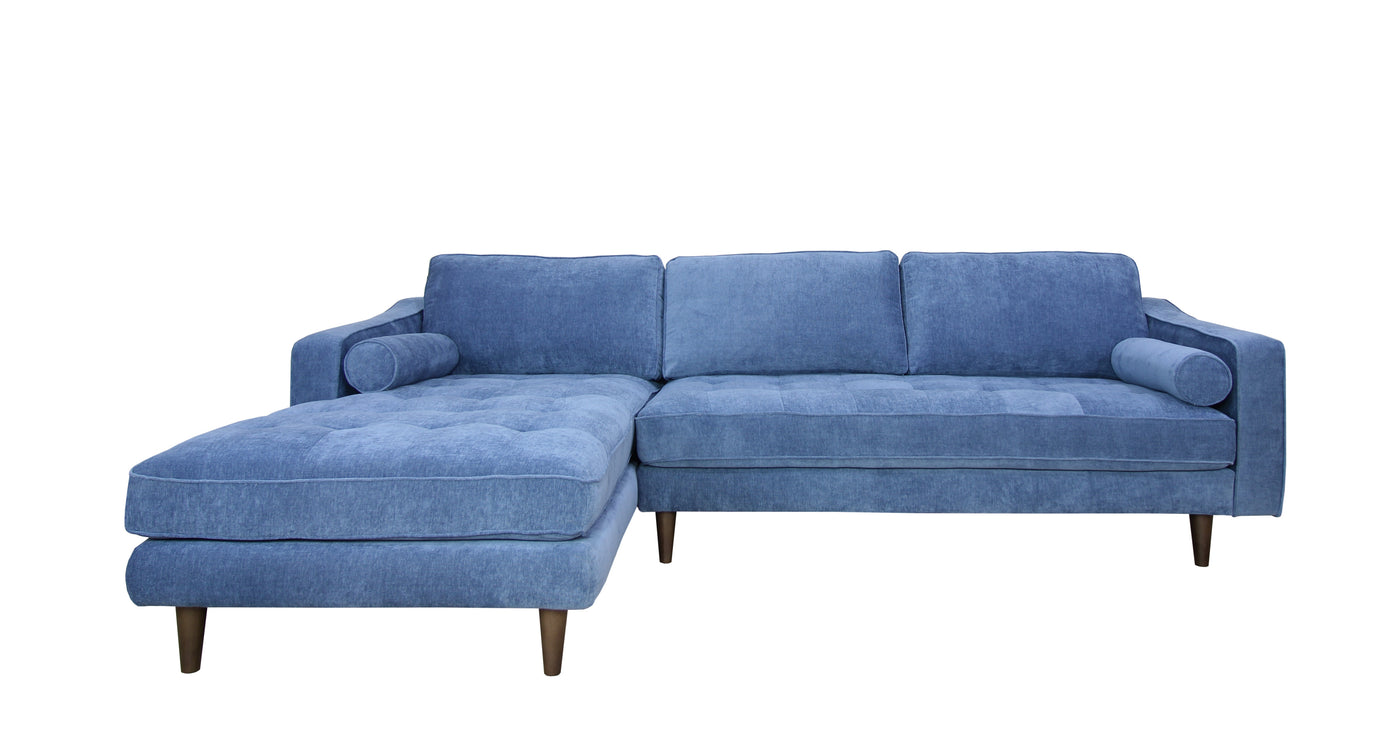 ANDERSON LAF SECTIONAL - DENIM BLUE