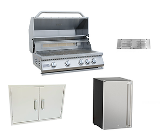 Kokomo Grills 4 PIECE OUTDOOR KITCHEN PACKAGE DEAL! (15% OFF)_4BG,2BG,30DOR,FRG,VNT