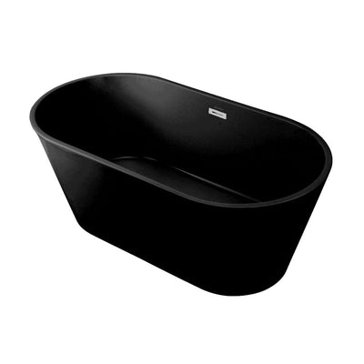 Swiss Madison Claire 60" Freestanding Bathtub in Matte Black SM-FB590MB