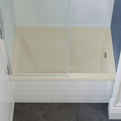 Swiss Madison Voltaire 48" x 32" Right-Hand Drain Alcove Bathtub in Bisque SM-DB562BQ