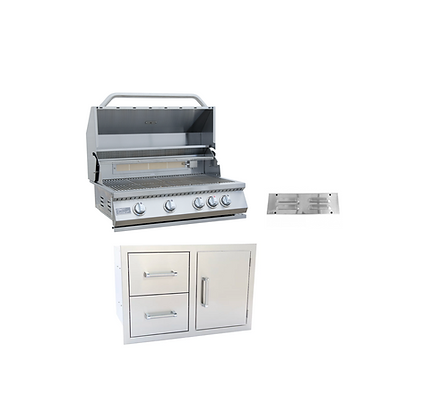 Kokomo Grills 3 PIECE OUTDOOR KITCHEN PACKAGE DEAL! (15% OFF)_KO-4BG-ALPDC-IDVT