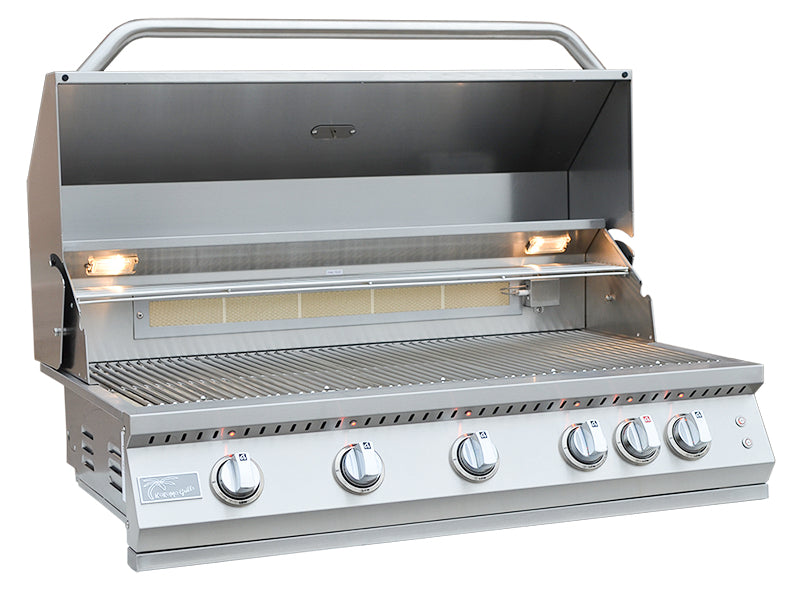 Kokomo Grills 40” Professional Built in Gas Grill (5 Burner/Back Burner)_KO-BAK5BG-PRO