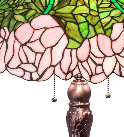 Meyda 31" High Tiffany Cabbage Rose Table Lamp- 30513